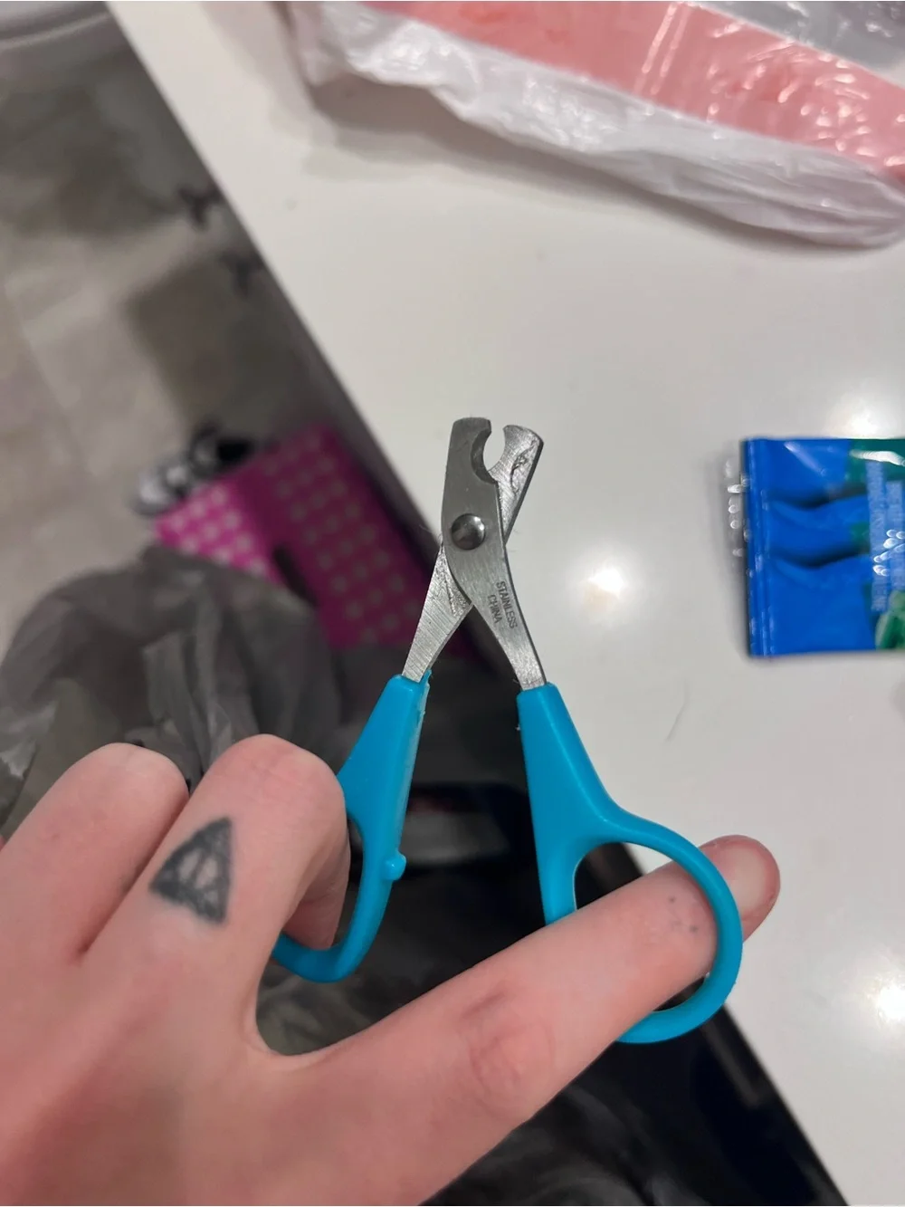 Blue Cat Nail Clippers